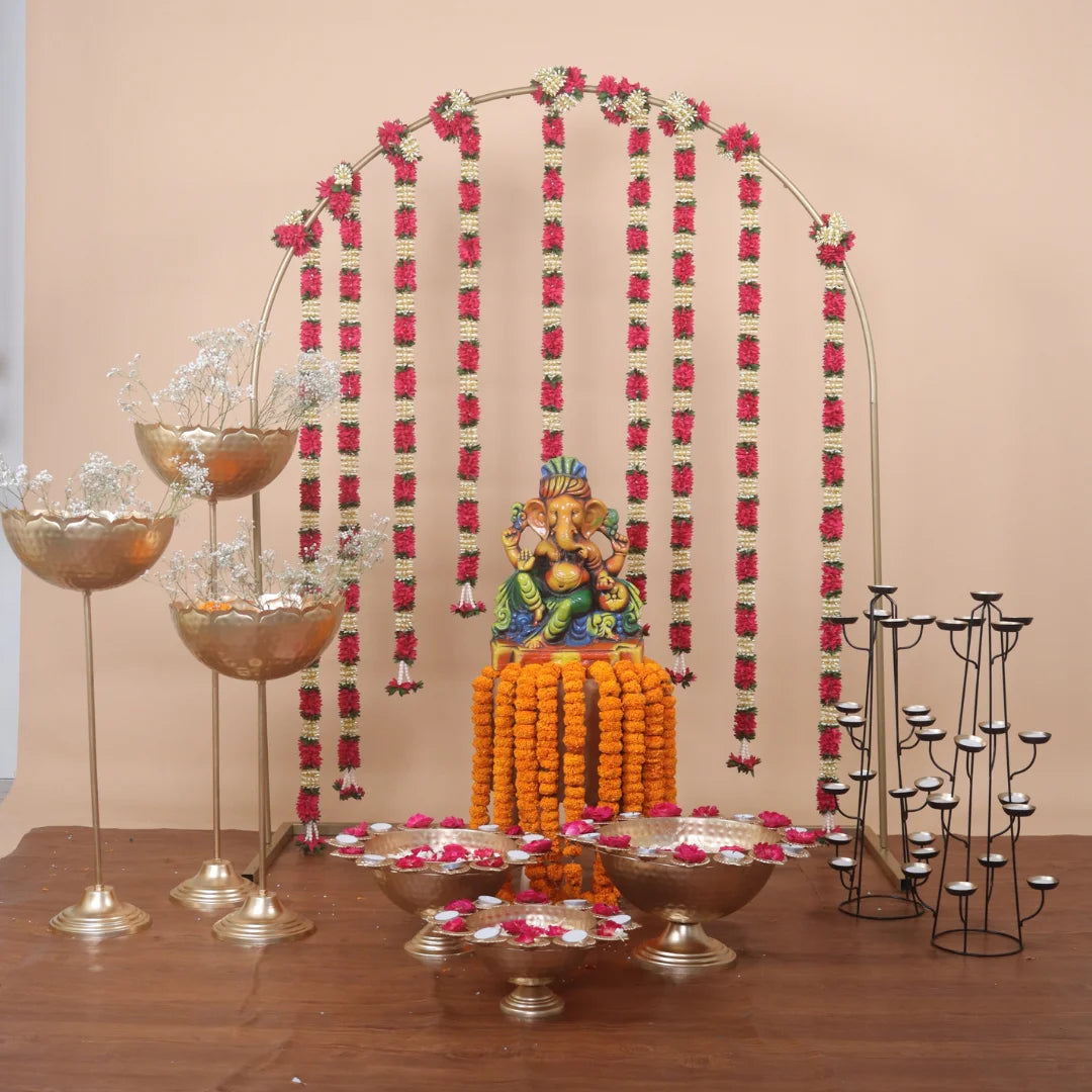 Ganesh Chaturthi setup