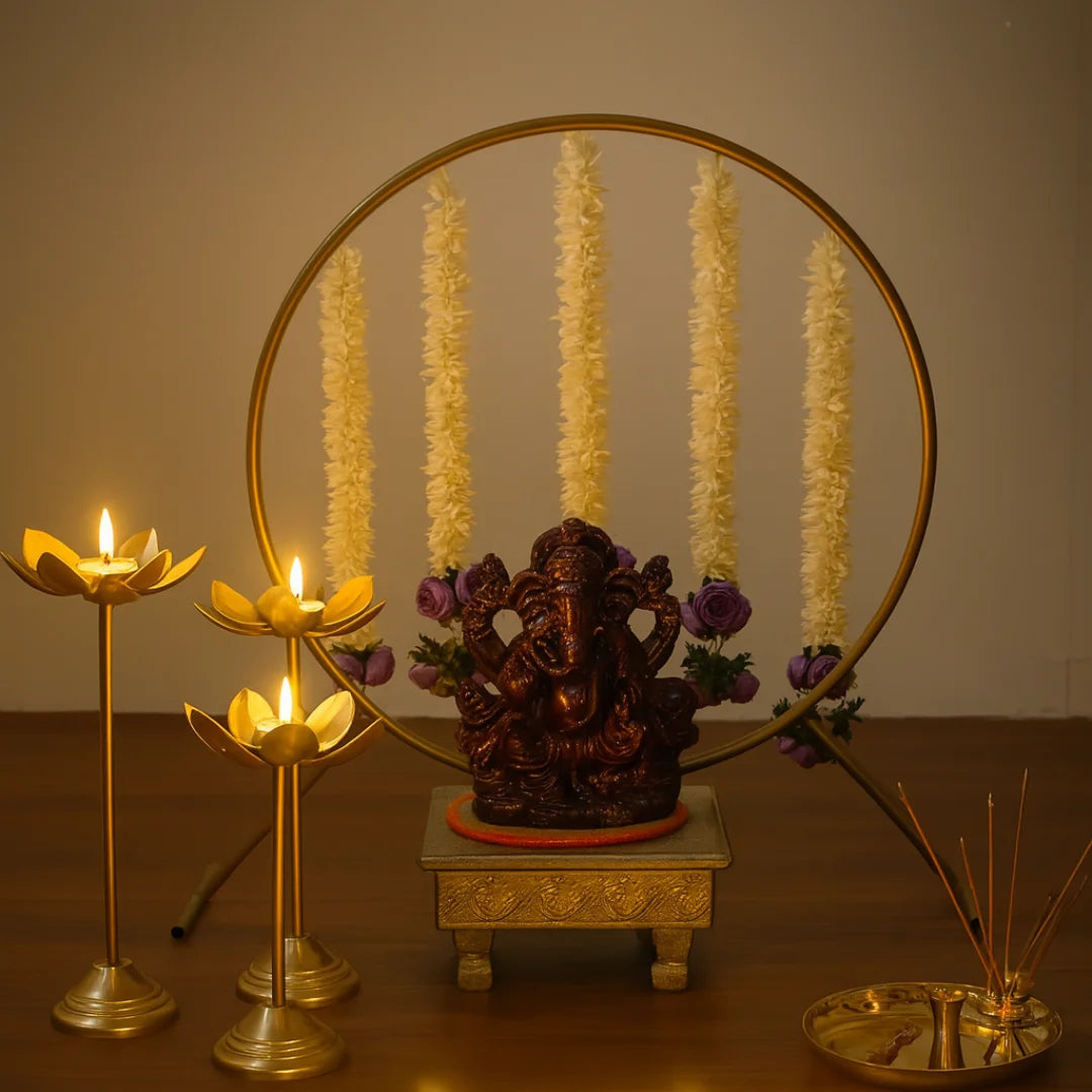 Ganesh Chaturthi setup