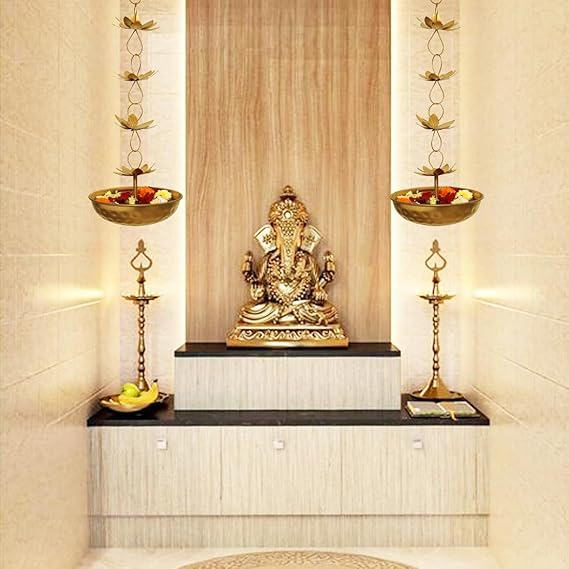 Lotus Shaped Decorative Floral Hanging Urli Bowl,