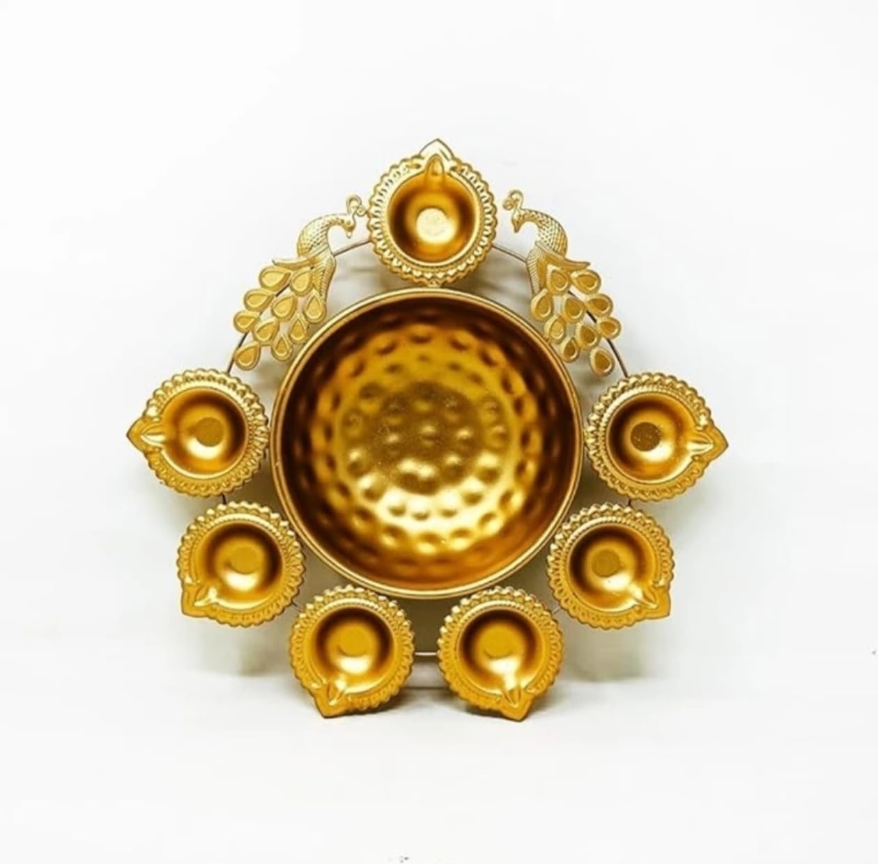 Peacock Urli Peacock Diya Shape Urli