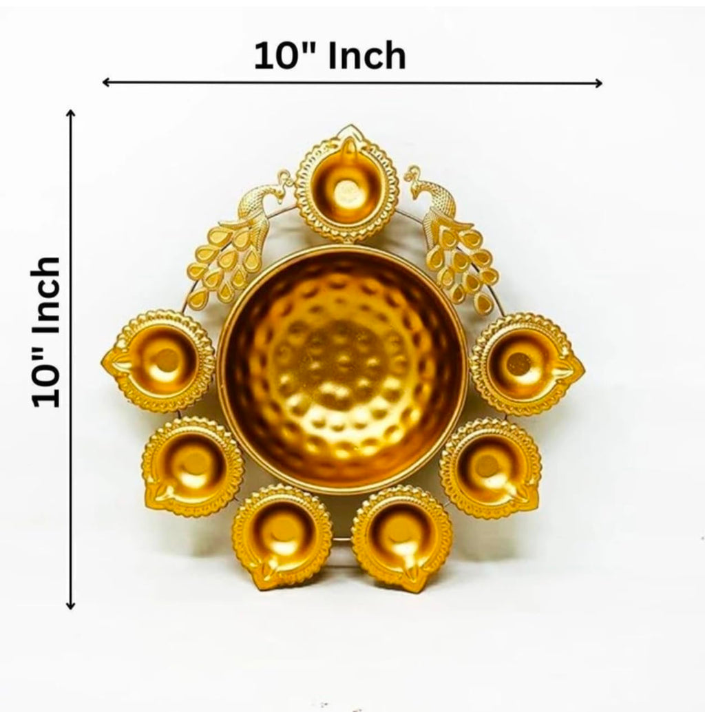 Peacock Urli Peacock Diya Shape Urli