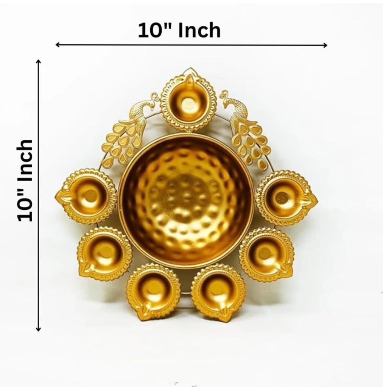 Peacock Urli Peacock Diya Shape Urli