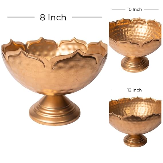 Taj Bowl Hammered Urli Candle Stand
