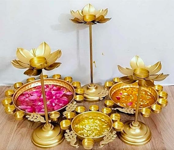 Present Iron Rangoli Bowl Urli,