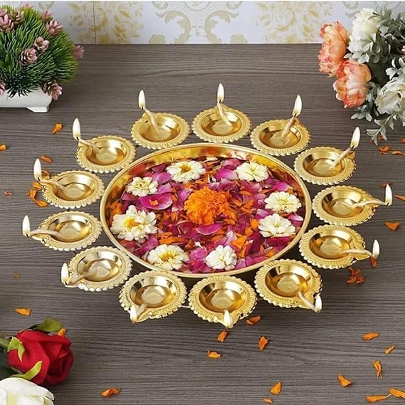 Decorative Iron Diya Urli